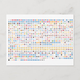 Twitter Emoji Postkarte