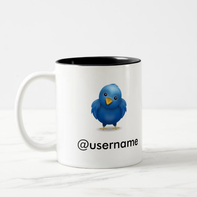 Twitter #FAIL username-Tasse Zweifarbige Tasse (Links)