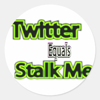 Twitter gleicht Stalk mir Aufkleber