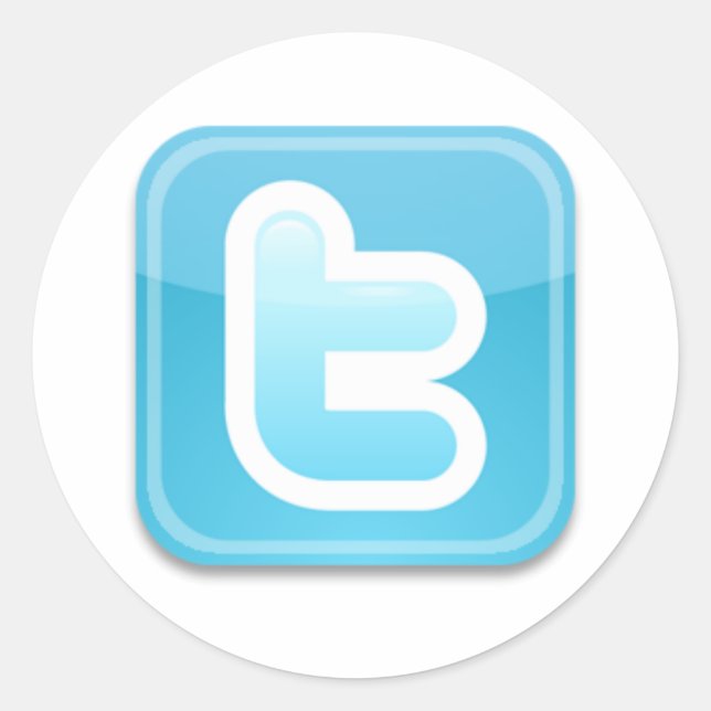 Twitter-ish! Runder Aufkleber (Vorderseite)