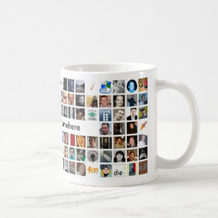 Twitter-Mosaik-Tasse - besonders angefertigt Tasse