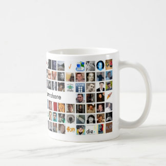 Twitter-Mosaik-Tasse - besonders angefertigt Tasse