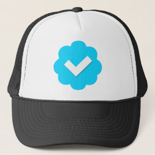 Twitter überprüftes Abzeichen Truckerkappe
