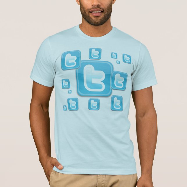 Twitter verrückt T-Shirt (Vorderseite)