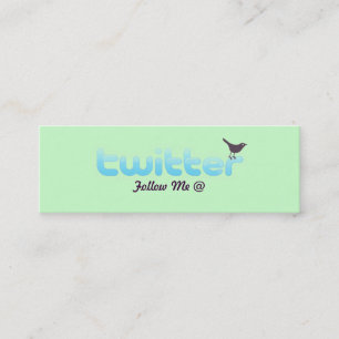 Twitter-Visitenkarte Telefonnummerkarte