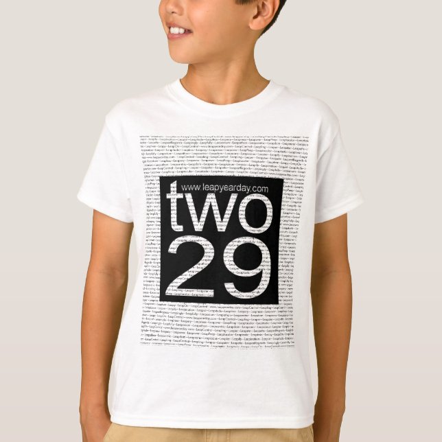 two29 Schaltjahr scherzt T - Shirt (Vorderseite)