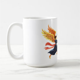 Two Angel with large sword with open wings Kaffeetasse