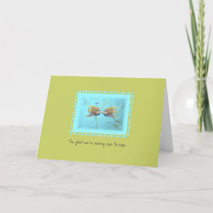 TWO Angelfish Sweet Angel Eye to Eye Card Karte