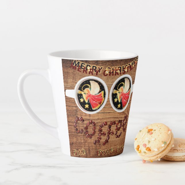 Two Angels and Two Coffee, Please Latte Mug Milchtasse (Beispiel)