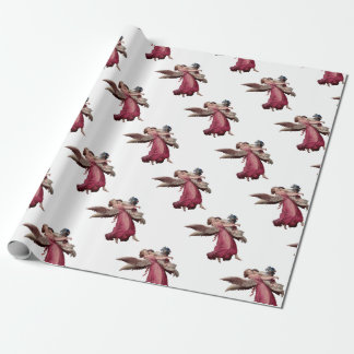 Two Angels in Flight Geschenkpapier