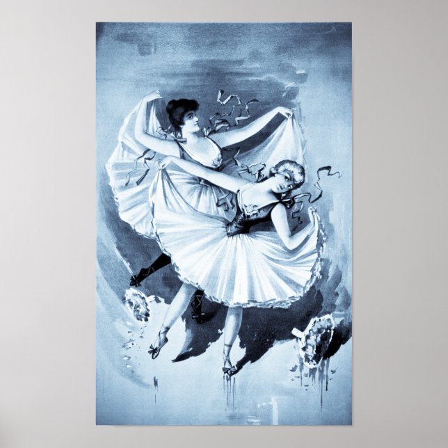 "Two Ballerinas" print/poster (selenium tint) Poster (Vorne)
