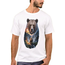 Two bears in the forest