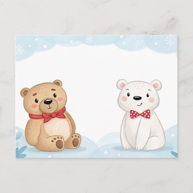 Two Bears Postkarte (Vorderseite)