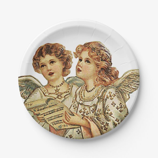 Two Beautful Angels Pappteller (Vorderseite)