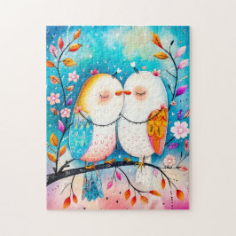 Two Birds in Love on a Branch Puzzle