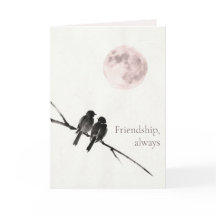 Two Birds Sumi-E | Friendship, Always | Galentines