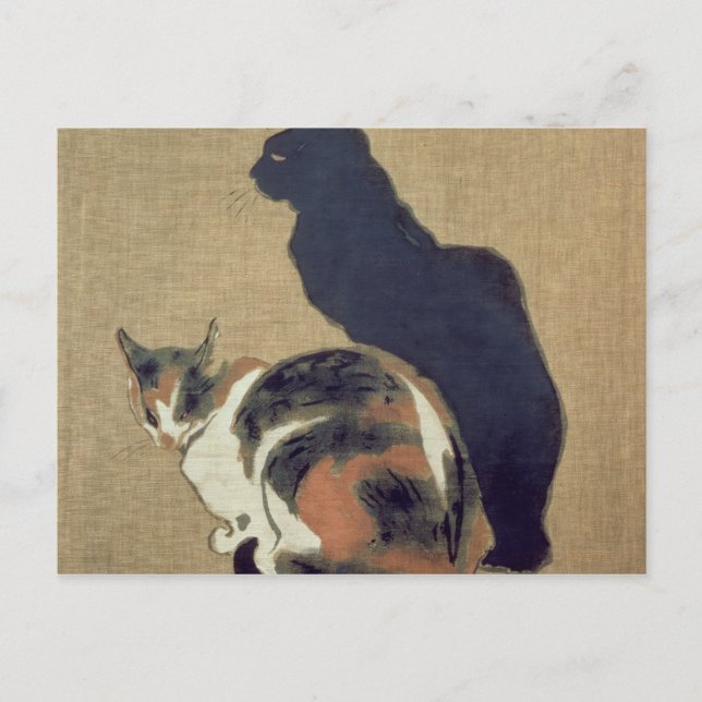 Two Cats, 1894 Postkarte (Vorderseite)