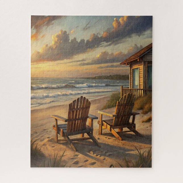 Two Chairs on a Beach Puzzle (Vertikal)