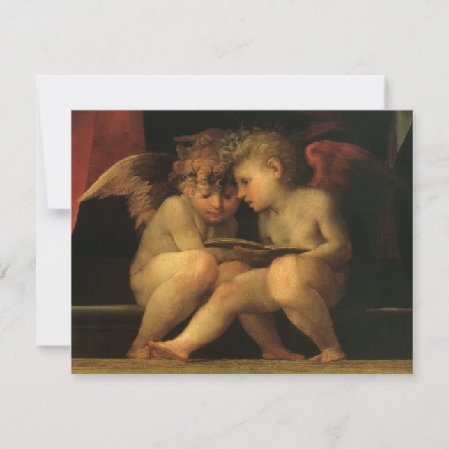 Two Cherubs Reading by Rosso Fiorentino, Angels (Vorderseite)