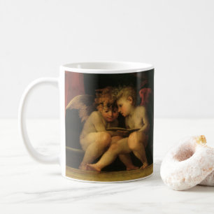 Two Cherubs Reading by Rosso Fiorentino, Angels Kaffeetasse