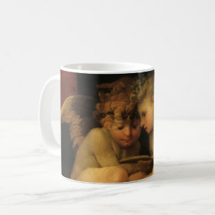 Two Cherubs Reading by Rosso Fiorentino, Angels Tasse