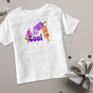 Two Cool Girls 2. Geburtstag Eis am Stiel Kleinkind T-shirt