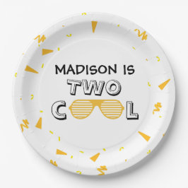 TWO Cool Sunglass 2nd Birthday Party Pappteller