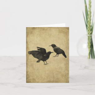 Two Crows- Prim Lil Note Card Karte