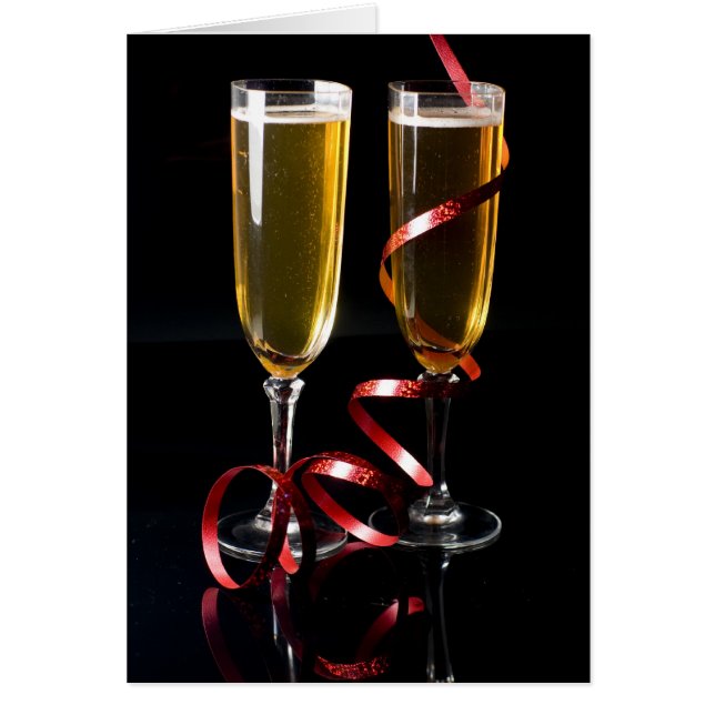 two die Champagne Flöte (Vorne)