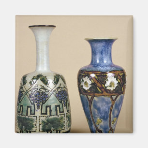 Two Doulton vases by Eliza Simmance, c.1880 Magnet