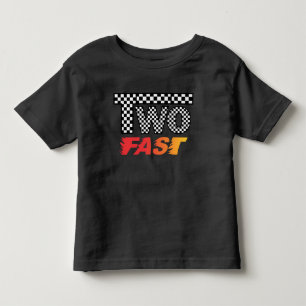 TWO Fast Toddler 2. Geburtstags-T-Shirt Kleinkind T-shirt