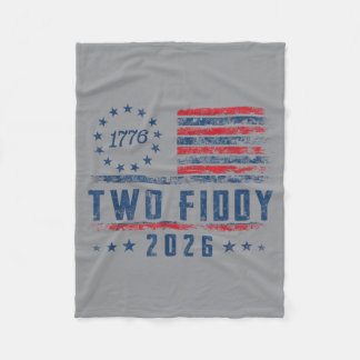Two Fiddy 2 Fiddy 250. Jubiläum 4. Juli Fleecedecke