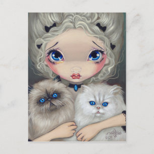"Two Fluffy Kittens" von Jasmine Becket-Griffith Postkarte