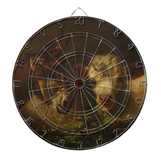 Two Friends (Donkey and Lamb) (Farm Animals) Dartscheibe (vorne)