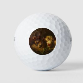 Two Friends (Donkey and Lamb) (Farm Animals) Golfball