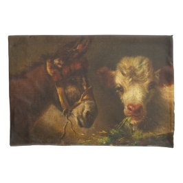 Two Friends (Donkey and Lamb) (Farm Animals) Kissenbezug