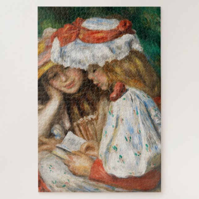 Two Girls Reading - Renoir Impressionist Malerei Puzzle (Vertikal)