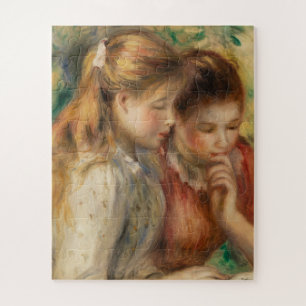 Two Girls Reading - Renoir Impressionist Malerei Puzzle