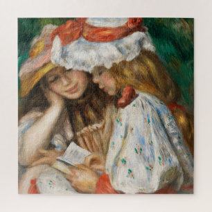 Two Girls Reading - Renoir Impressionist Malerei Puzzle