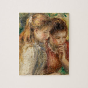 Two Girls Reading - Renoir Impressionist Malerei Puzzle