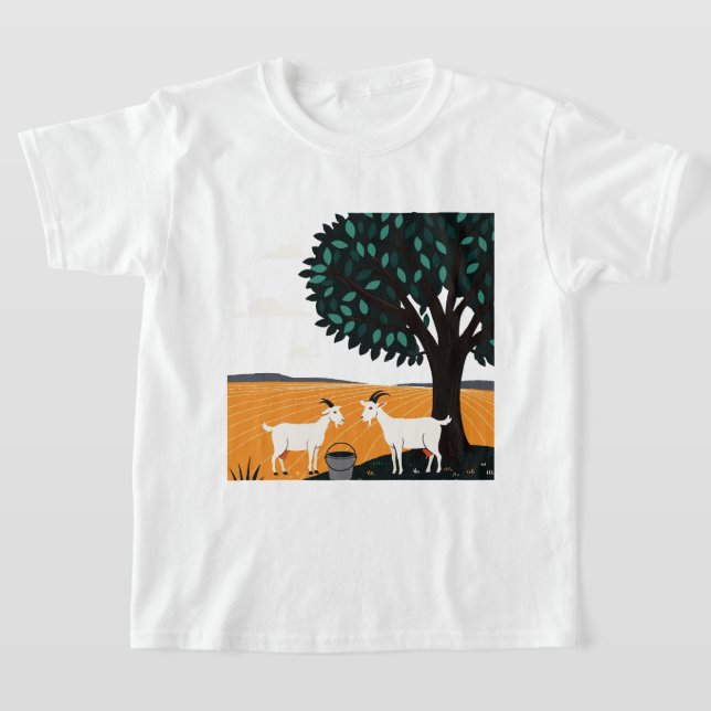  Two goats under a tree T-Shirt (Ablage )