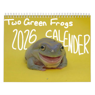 Two Green Frogs' 2026 Kalender