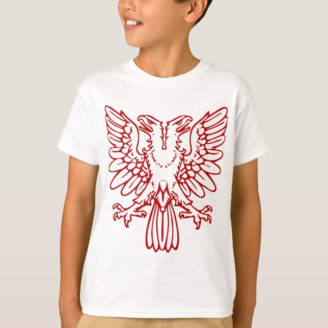 Two Headed Eagle - Ruby Red T-Shirt (Vorderseite)