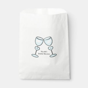 Two Heart Wine Glasses Brautparty Günstige Leckere Geschenktütchen