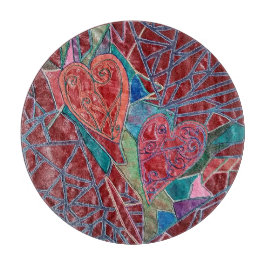 Two hearts schneidebrett