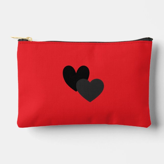 Two Hearts Small Zubehörtasche (Vorderseite)