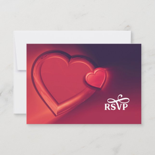 Two Hearts UAWG (Version 4) RSVP Karte (Vorderseite)