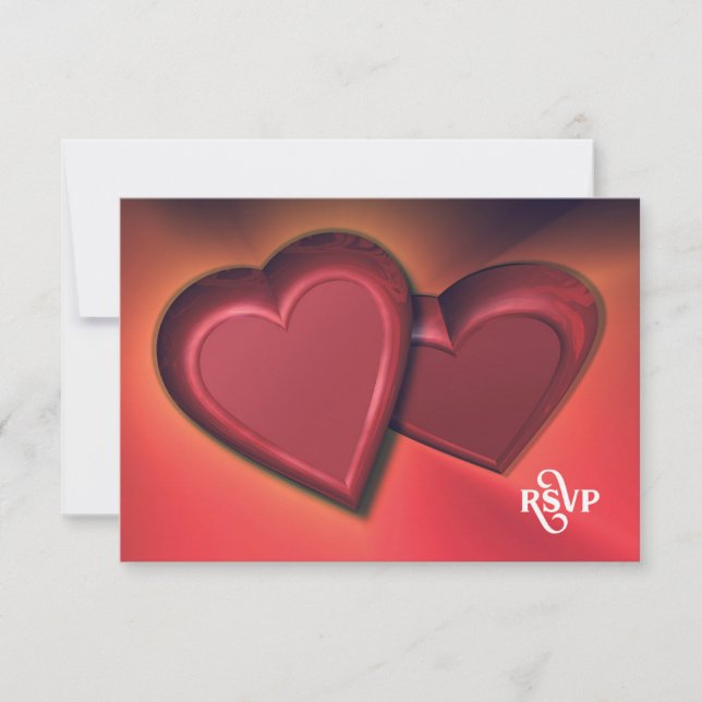 Two Hearts UAWG (Version 8) RSVP Karte (Vorderseite)
