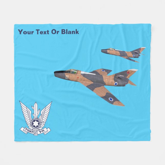 Two Israeli Supermysterien Fleecedecke (Vorderseite (Horizontal))