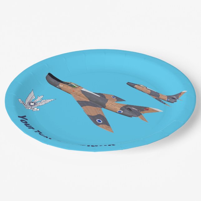 Two Israeli Supermysterien Pappteller (Schrägansicht)